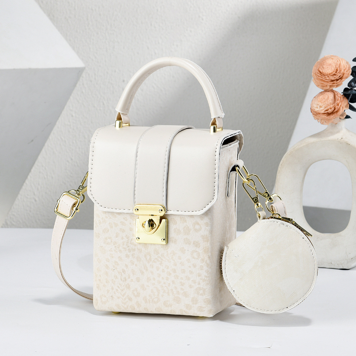 Pequeño paquete de dos piezas bolsas de madre mini bolsas de cubo colgantes bolsas de cambio bolsas de mano compactas exquisitas bolsas transfronterizas