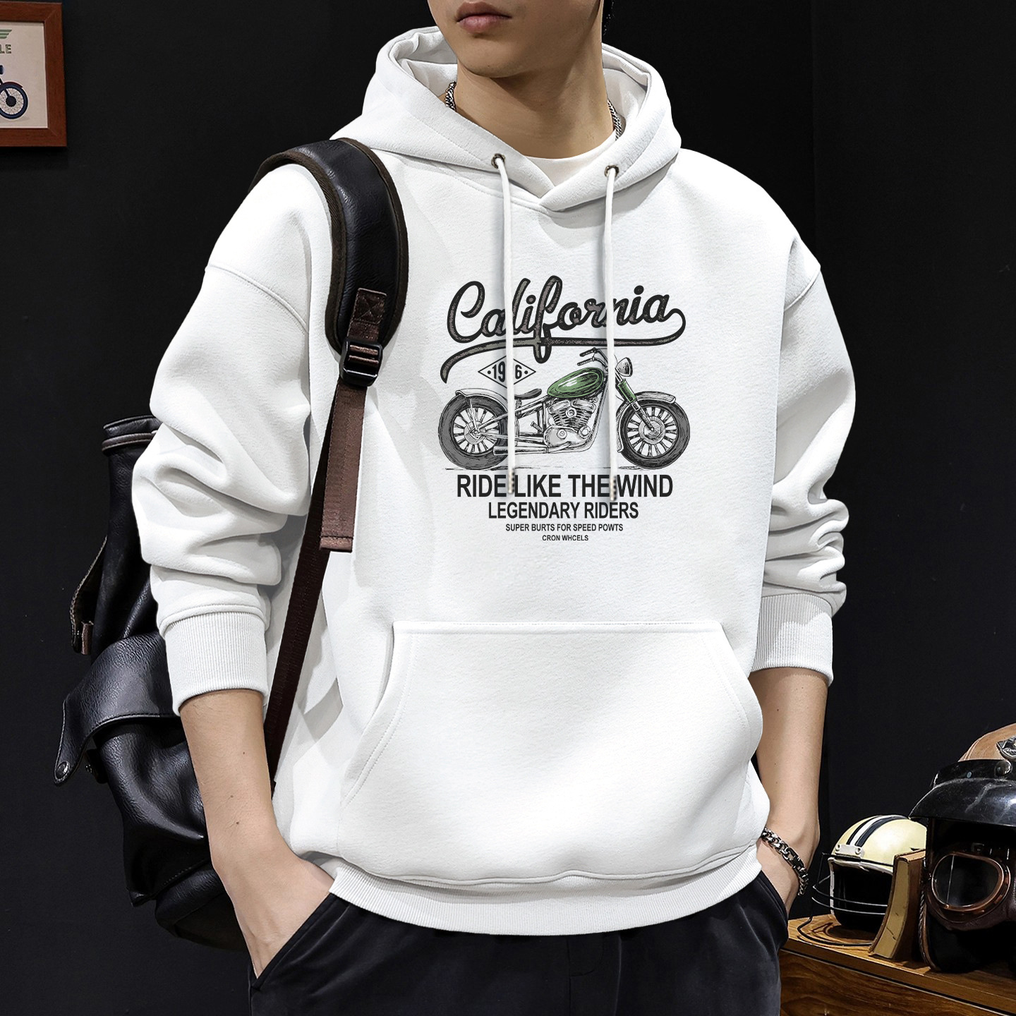 Japón suelto encapuchado otoño y invierno chaqueta de hombre nuevo chaqueta de letras retro hombre chaqueta de marca de moda pesada