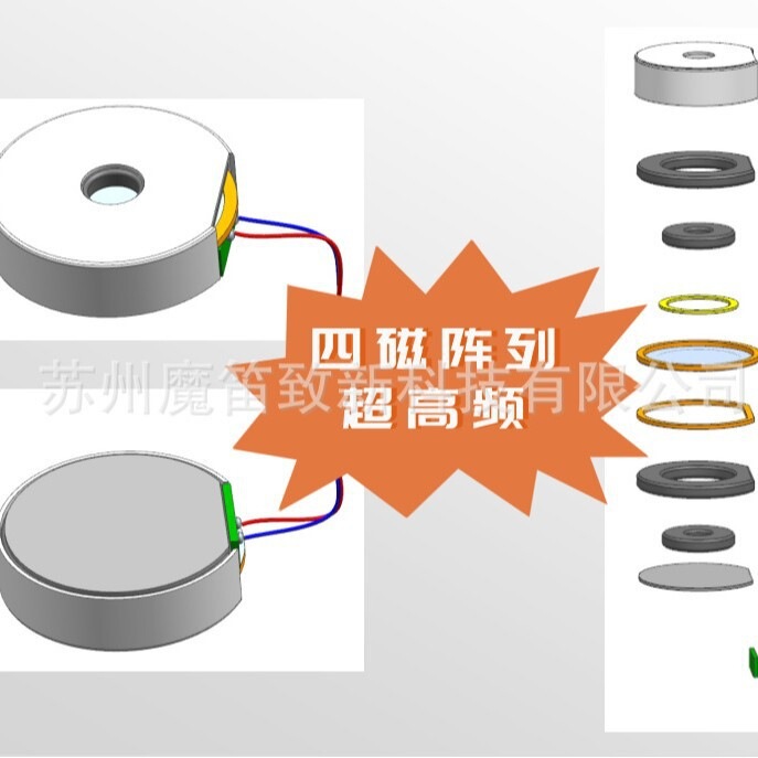 φ6*1.6mmH超高频平板平面喇叭微平磁扬声器HIFI高音喇叭TWS耳机|undefined