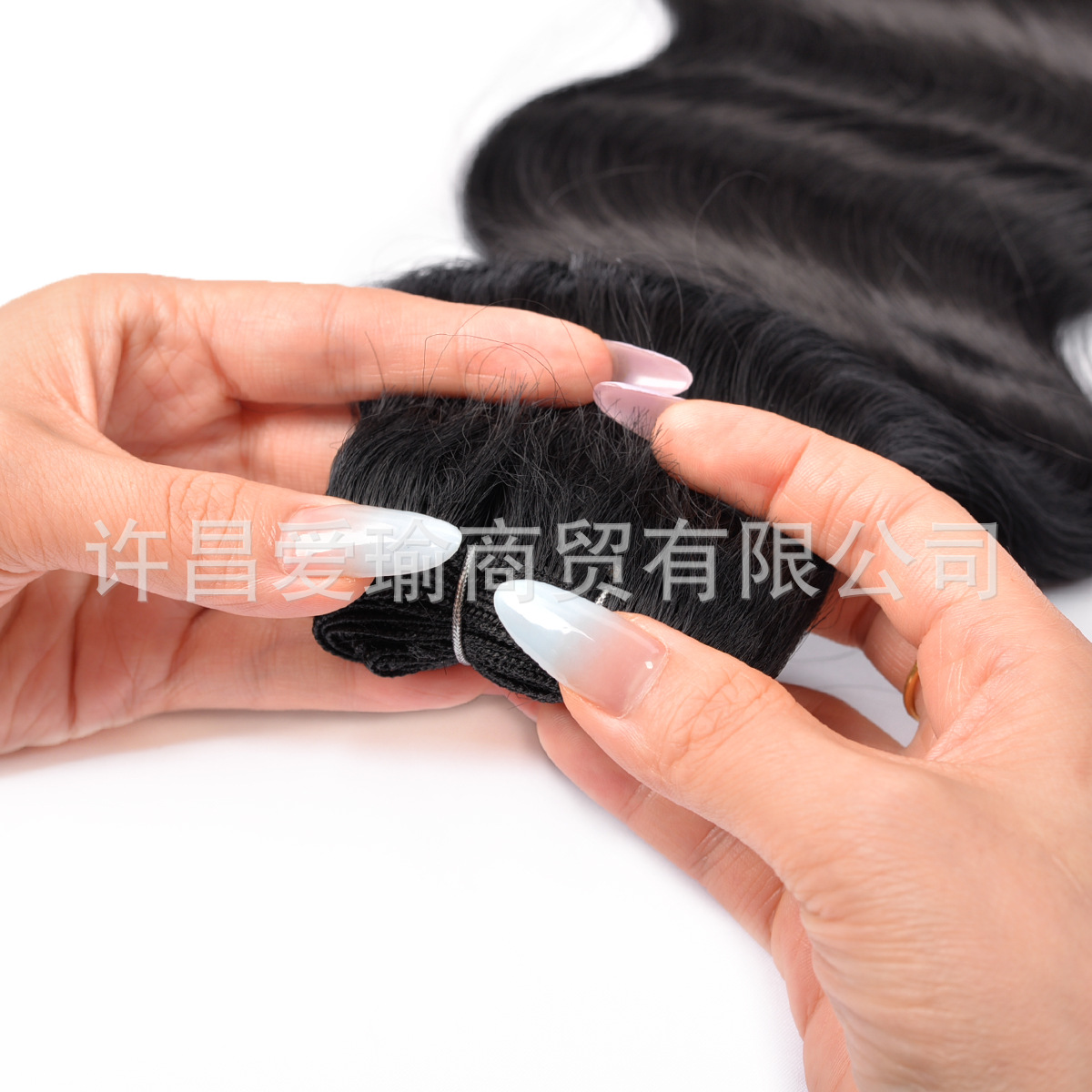 Perucas de seda de alta temperatura importadas, cortinas de cabello de fibra sintética, cortinas de cabello, extensiones de cabello image 5