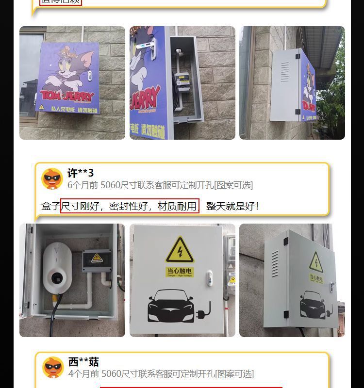 Suitable for Tesla, Li Auto, Nio, Xiaopeng, Byd Charging Pile Protection Box, Hollow Design, Rainproof, Waterproof, Dustproof