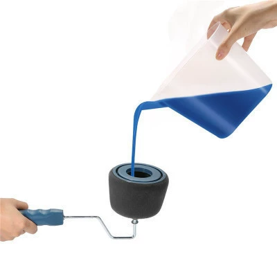 Pintar Facil's new TV product seamless sponge drum brush five -in -one multi -function paint brush set