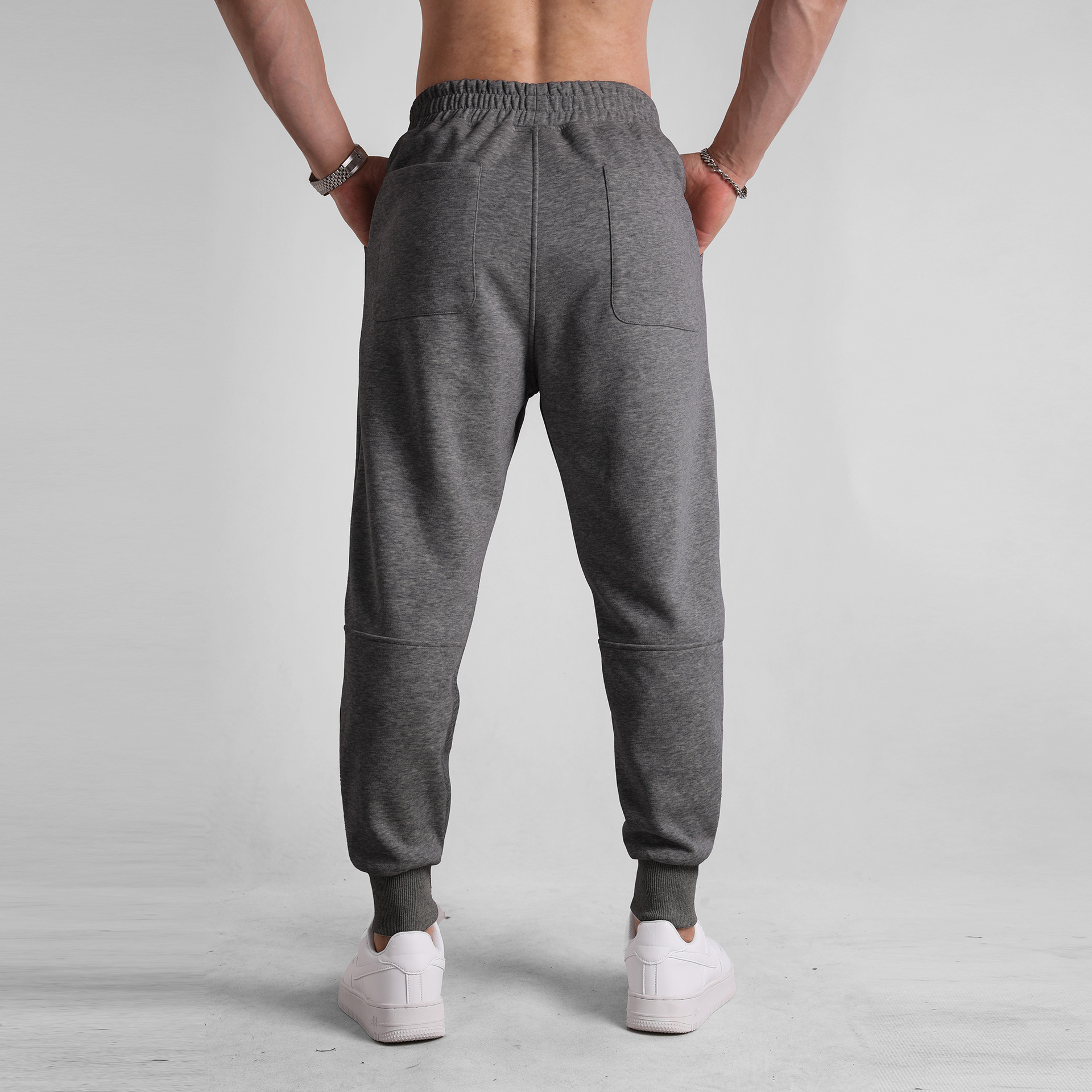 2023 Primavera, Otoño e Invierno Pantalones casual deportes hombres pantalones de chándal atados al tobillo en stock fuente al por mayor productos de fábrica luz cocida al aire libre