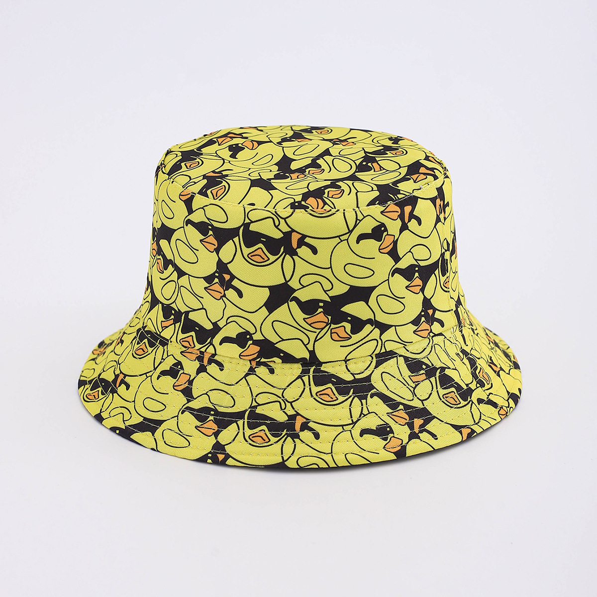 Nuevo pato amarillo impresión sombrero pescador sombrero hombre sombrero de sol moda ocio sombrero mujer sombrero de calle sombrero protector solar