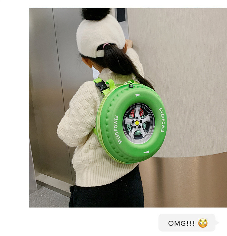 2022 Spring New stylish and high-quality tire bag, Korean style simple and fashionable casual handbag, crossbody children's schoolbag undefined