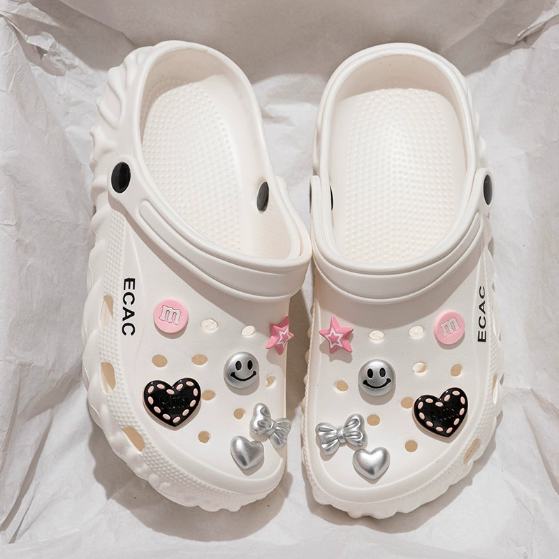 Женские универсальные сабо 2025 года, летняя обувь для улицы, нескользящие пляжные сандалии из ЭВА для операционной