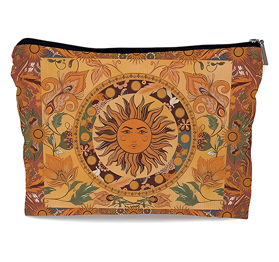 Nueva bolsa de maquillaje lino venta caliente tarot bolsa de maquillaje bohemia bolsa de mano bolsa de lavado bolsa de tela pequeña bolsa de almacenamiento
