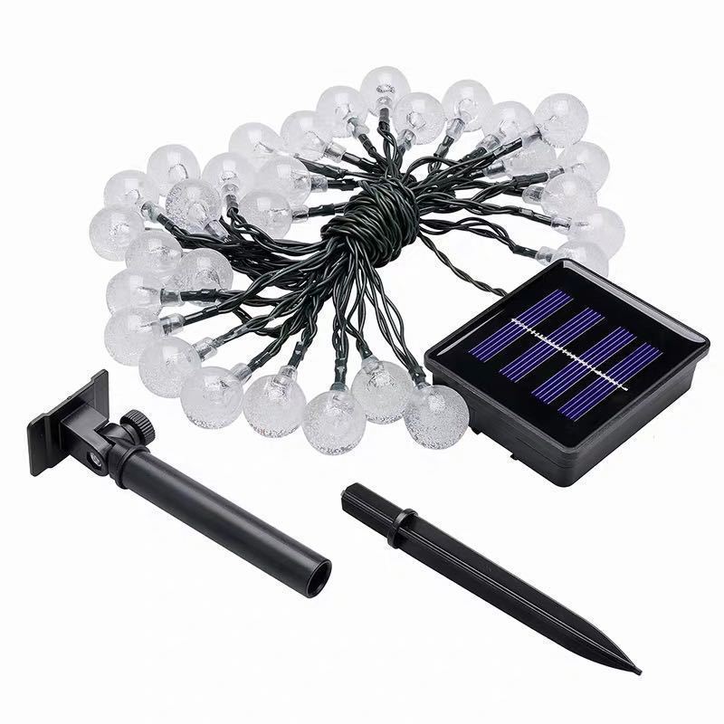Cadena de Luces LED Solar de Burbuja, Impermeable IP55, para Iluminación de Patio Exterior image 6