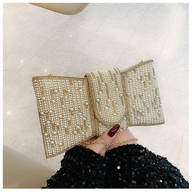 New cross-border European and American retro high-end clutch bag, full diamond single-shoulder crossbody ladies' bag, small bag, socialite dinner bag undefined