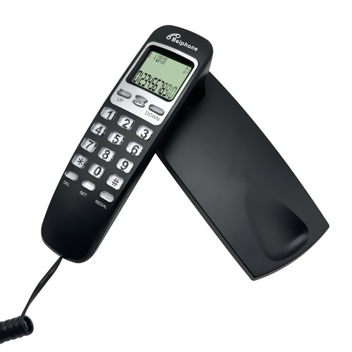 Mini phone, answering machine, caller display, wall-mounted phone, hotel room phone