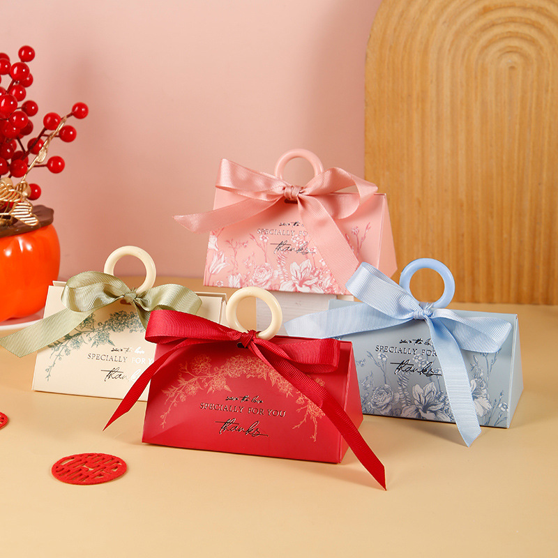 Wedding Candy Box with INS Style Creative European Wedding Bridesmaid Handgift Candy Box, Candy Bag, Candy Box Empty