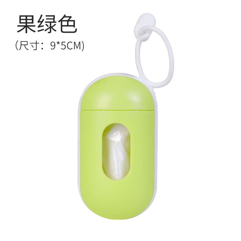 Fabricante Bala en forma de caja de basura para mascotas bolsa de perro bolsa de aseo organizador bolsa de basura en stock al por mayor