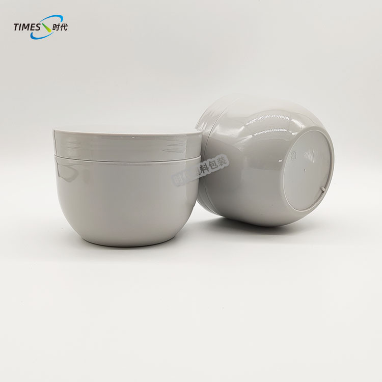500毫升发膜塑料罐子 PP灰色护发素身体乳罐 蒙砂PP材质塑料罐