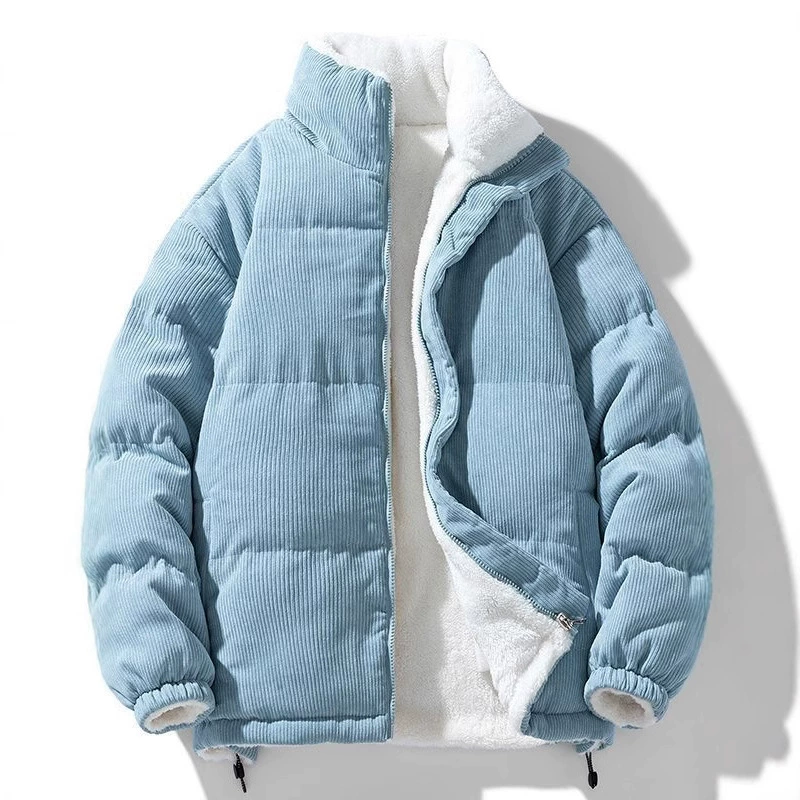 Детский пуховик из бархата, тёплая зимняя куртка, размеры M–4XL (голубой/рыжий/тёмно‑синий)