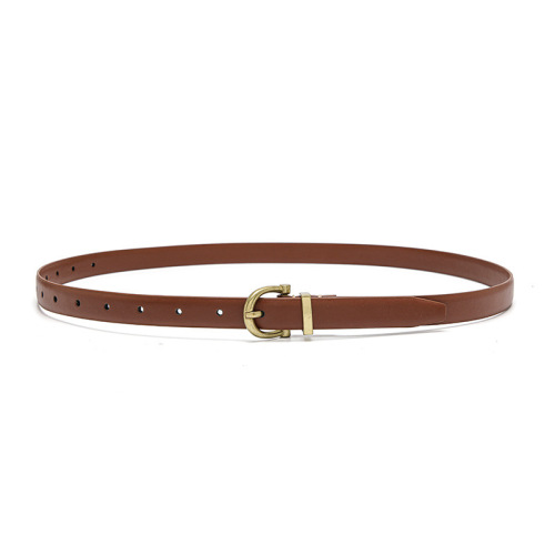 Belt women's new jeans fashion versatile decorative thin belt ins style retro gold buckle women's trouser belt trend