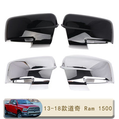 适用于13-18款道奇 Ram 1500倒车镜盖亮黑色后视镜外壳装饰