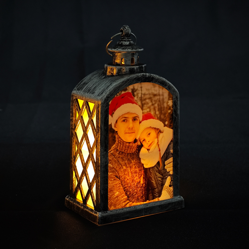 Nuevos productos transfronterizos de transferencia térmica decoración de linternas de Navidad DLY película metálica material en blanco al por mayor