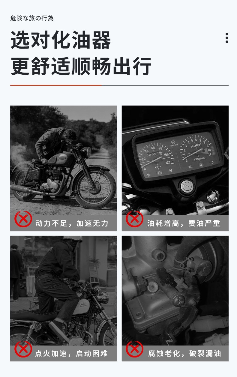 Suitable for motorcycle CG25, other 50cc, universal carburetor for Qianjiang, Zongshen, Loncin, Jialing, and other brands