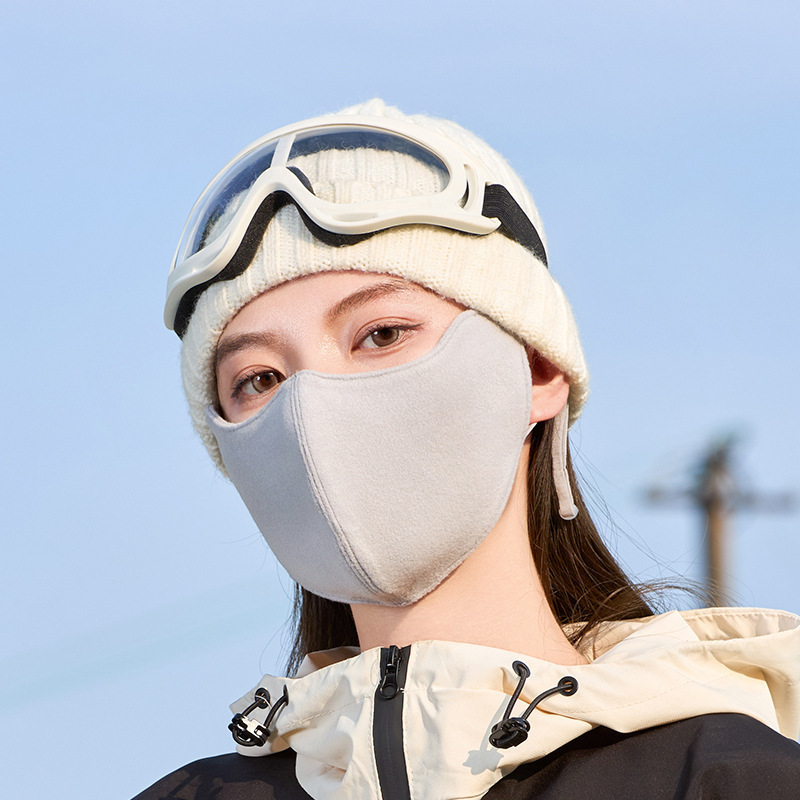 双面可带保暖口罩秋冬季女高颜值透气骑行防寒防风东北滑雪天防晒|undefined