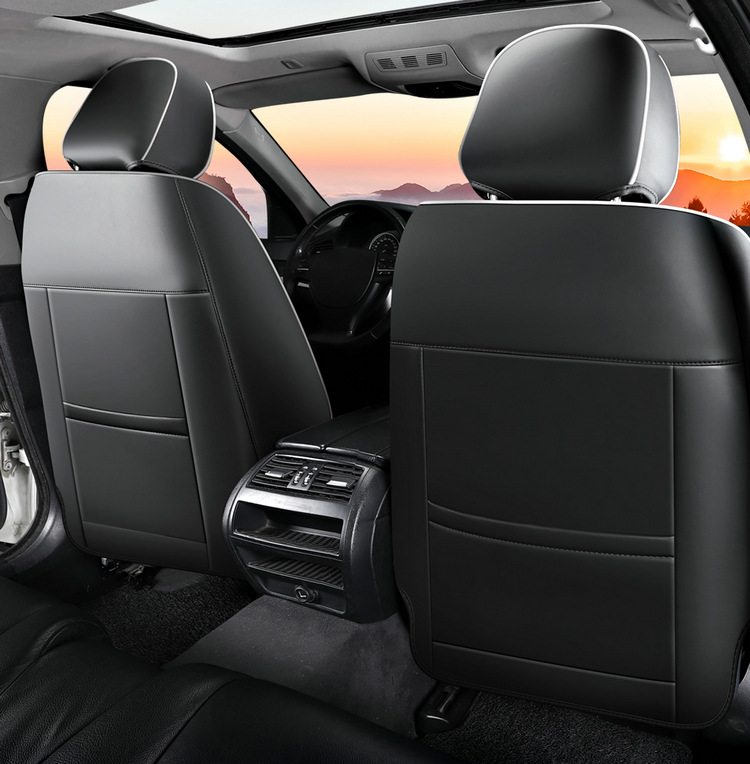 Car Nappa Leather Full-Coverage Seat Cushion, All-Season Universal Model, Light Luxury High-End Car Seat Cushion, Seat Cover, Protective Cover