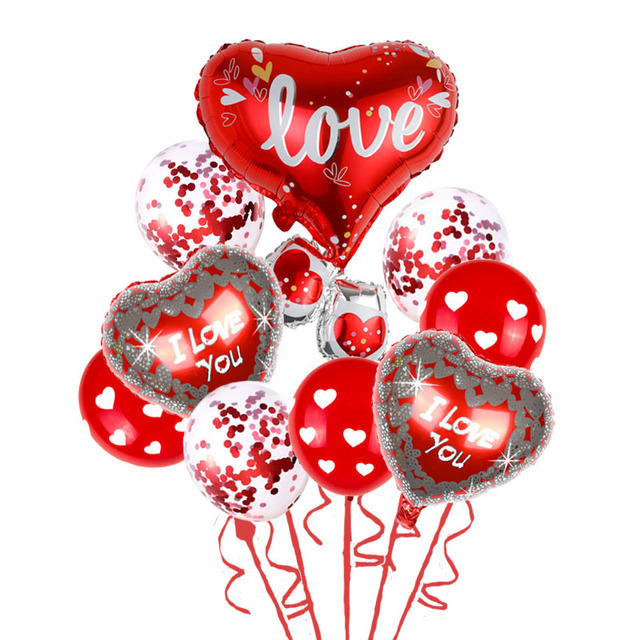 Party, Festival Occasion Valentine'S Day IG Style Letter Heart Shape Aluminum Film Party Festival Balloons