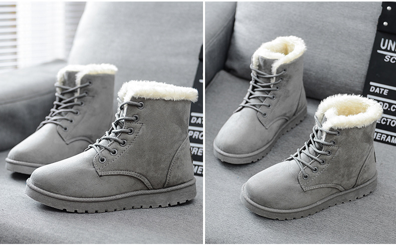 Cotton shoes plus velvet and thickened Martin boots for women 2023 winter new style warm, comfortable and casual cross-border cotton boots short-tube_viptrois.com