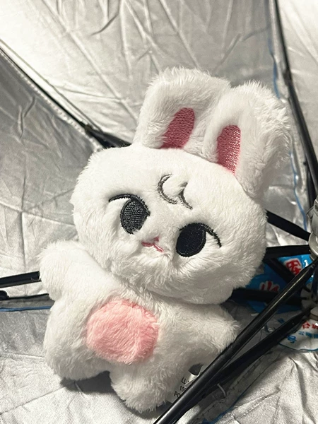 127 British White Rabbit keychain