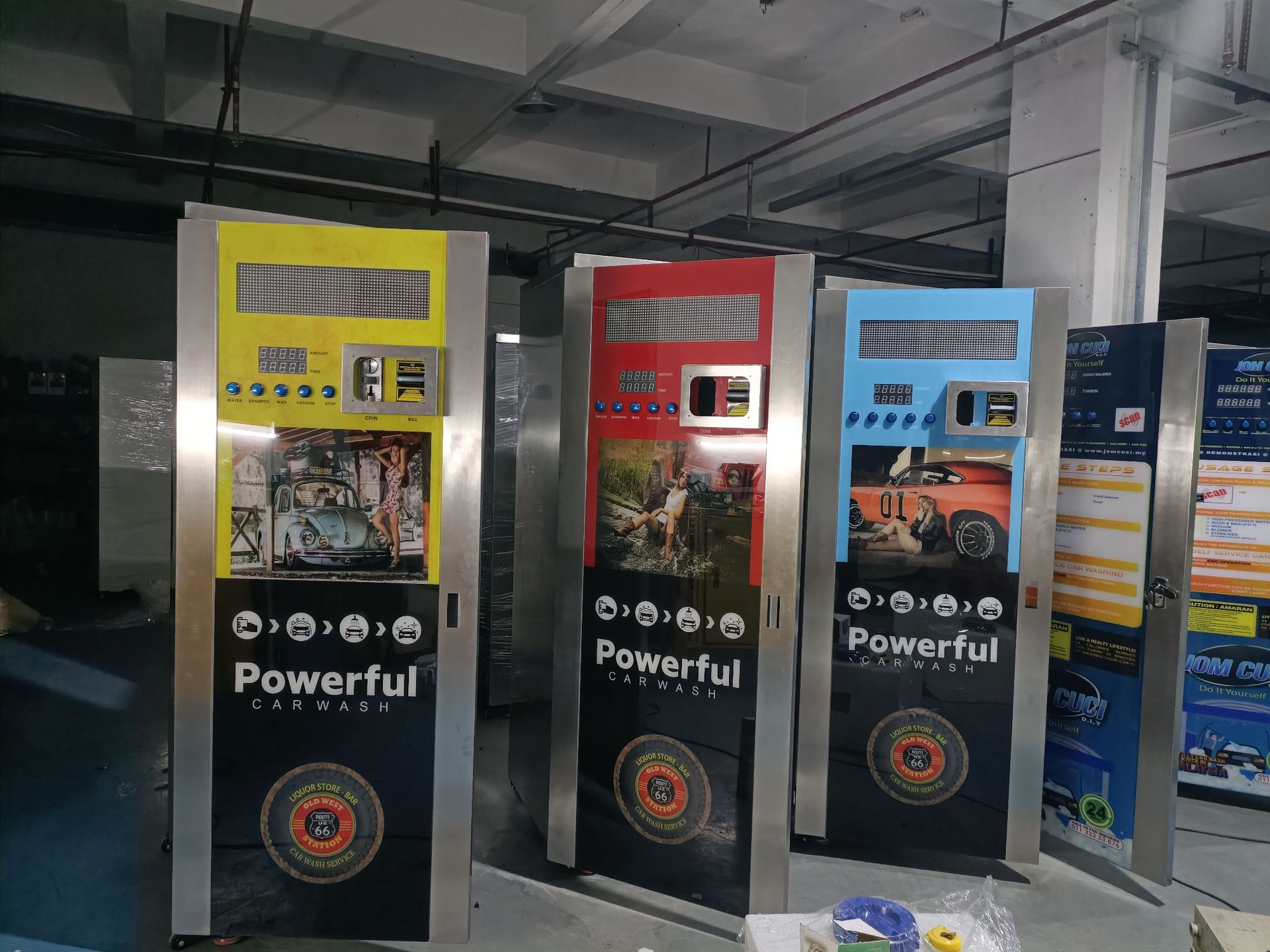 24-Hour Self-Service Vertical Car Wash Machine for Residential Areas, Commercial Use, Unmanned Intelligent Fully Automatic Car Wash Machine, Shared All-In-One Machine