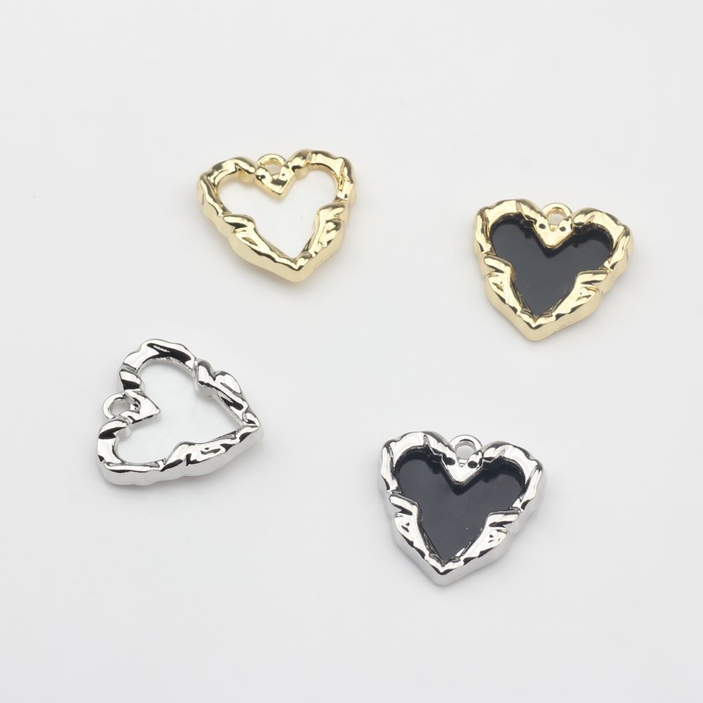 46g Weight Artificial Gemstones Inlay Material DIY Jewelry Accessories Classification 10 PCS/Package Quantity Zinc alloy Material Heart Shape Pattern Plating, Inlay Design Simple Style Style 10 PCS/Package Zinc Alloy Artificial Gemstones Heart Shape 1