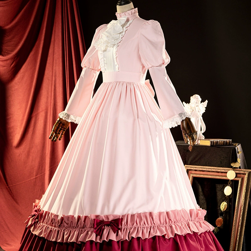 Готовый запас, платье Cos pink G5413 из коллекции Nado GOSICK Goth Loli Detective Casebook Викторика кукольное платье