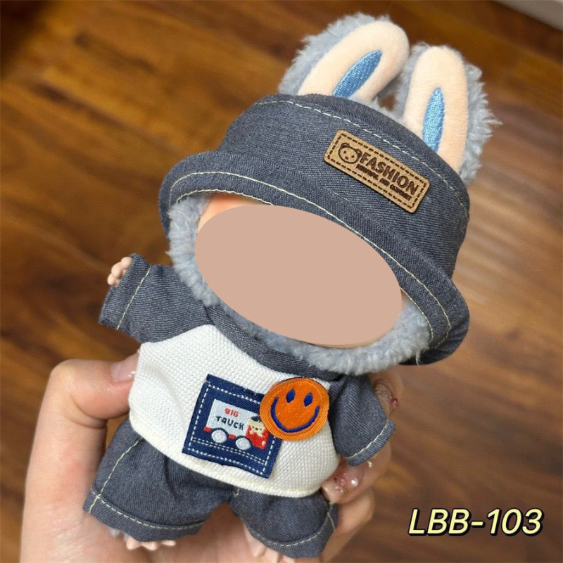 卸売ラブブ labubu ベビー服 17 センチメートルペンダント第一世代と第二世代のビニールぬいぐるみ着替え服セット装飾|undefined
