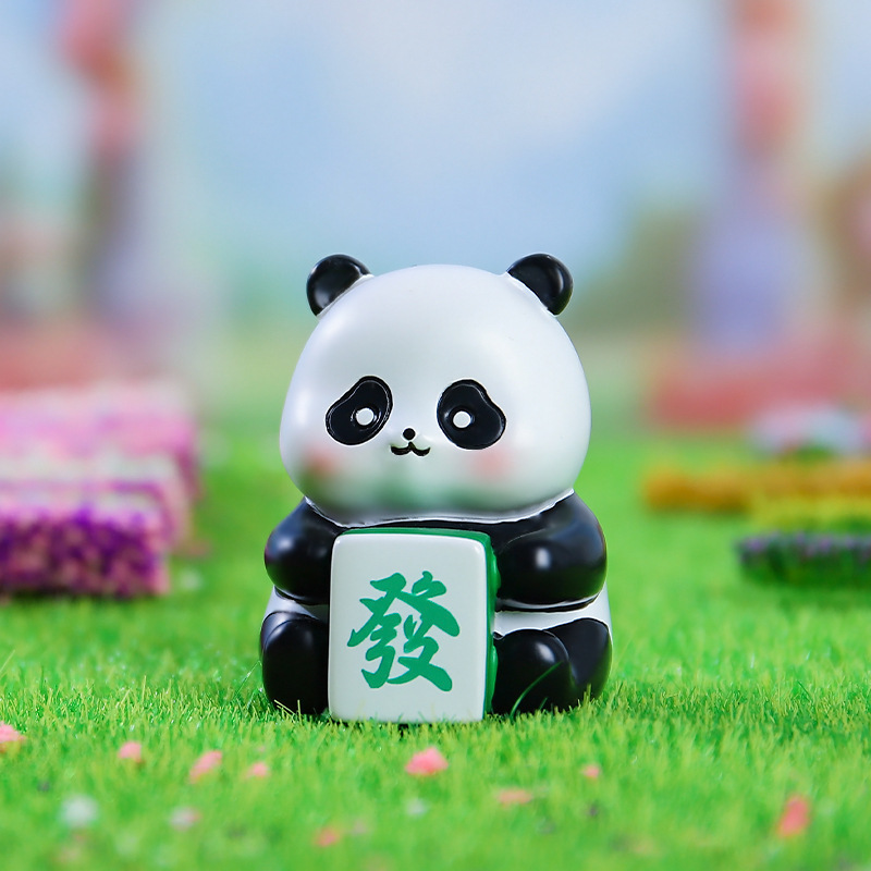 热销爆款果赖熊猫花花的日常盲盒桌面摆件可爱创意潮玩七夕节礼物|undefined
