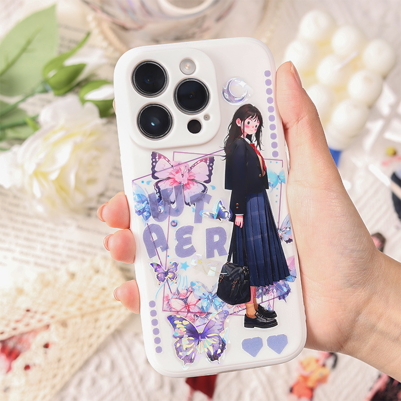 El viento bajo el bosque hace que la cinta adhesiva impermeable transparente pet roll adorable personaje hecho pegatinas paisajísticas diy pegatinas de cinta adhesiva para niñas