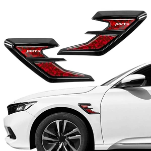 Cross-Border New Carbon Fiber Pattern Car Fender Decorative Stickers Carbon Fiber Forged Personalized Modified Body Spoiler Side Wing Stickers
