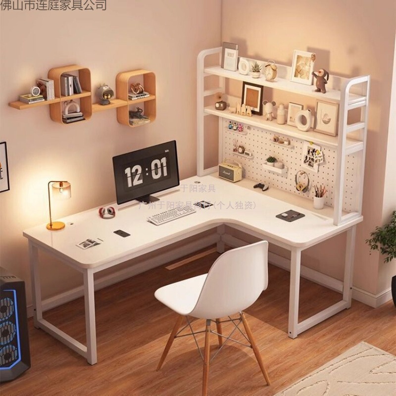 Corner Computer Desk, Desktop Gaming Table, Home L-Shaped Desk, Bedroom Study Desk, Simple Office Desk