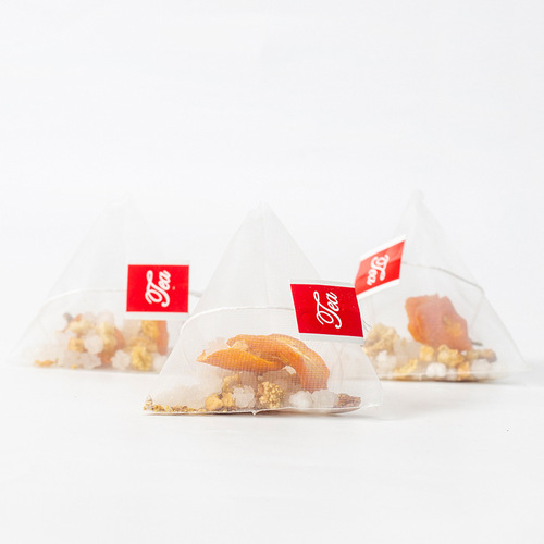 50 loose triangle bag combination scented tea bags, white peach oolong tea, coconut oolong tea, red bean barley tea