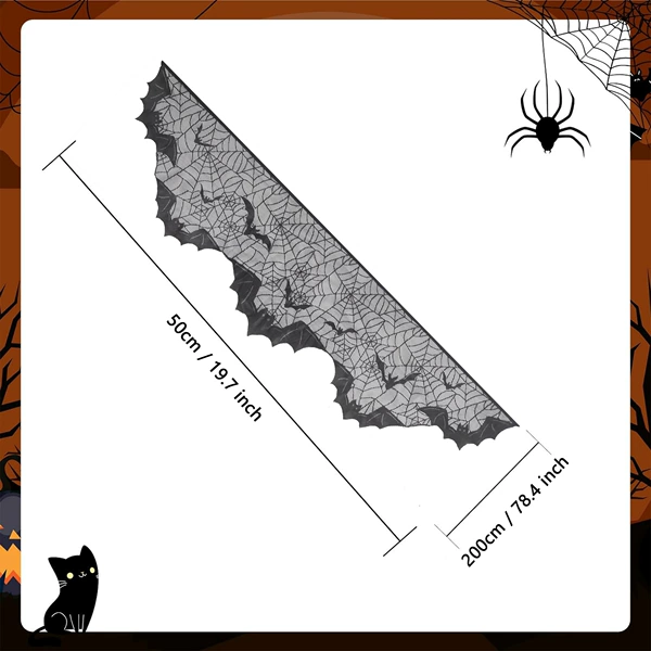 50x200cm bat fire towel