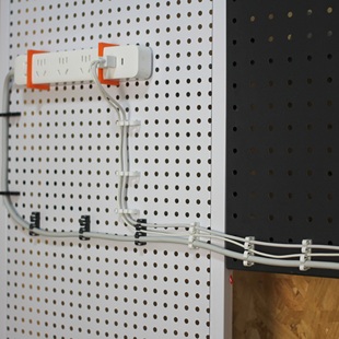 ✅ Perforated Board Accessories, Wire Storage, Organizer, Wire Clip Holder, Wire Management Rack, Round Hole Board Storage Rack