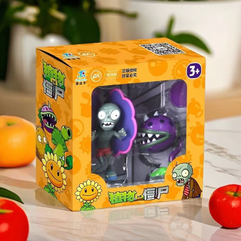 Genuino Plants vs. Zombies Toys Caja ciega Hielo Sandía Pimiento Dulce y repollo Lanzador Monopatín Noble Concha al acecho