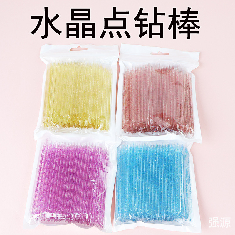 New Cross-Border Crystal Nail Art Stick for Removing Dead Skin, Double-Ended Rhinestone Applicator, Nail Polish Remover Tool, Double-Ended Nail Art Stick New Cross-Border Crystal Nail Art Stick for Removing Dead Skin, Double-Ended Rhinestone Applicator, Nail Polish Remover Tool, Double-Ended Nail Art Stick