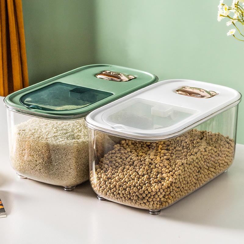 Plastic rice bucket insect-proof and moisture-proof household grain storage box grain flour storage rice box cat and dog food storage bucket