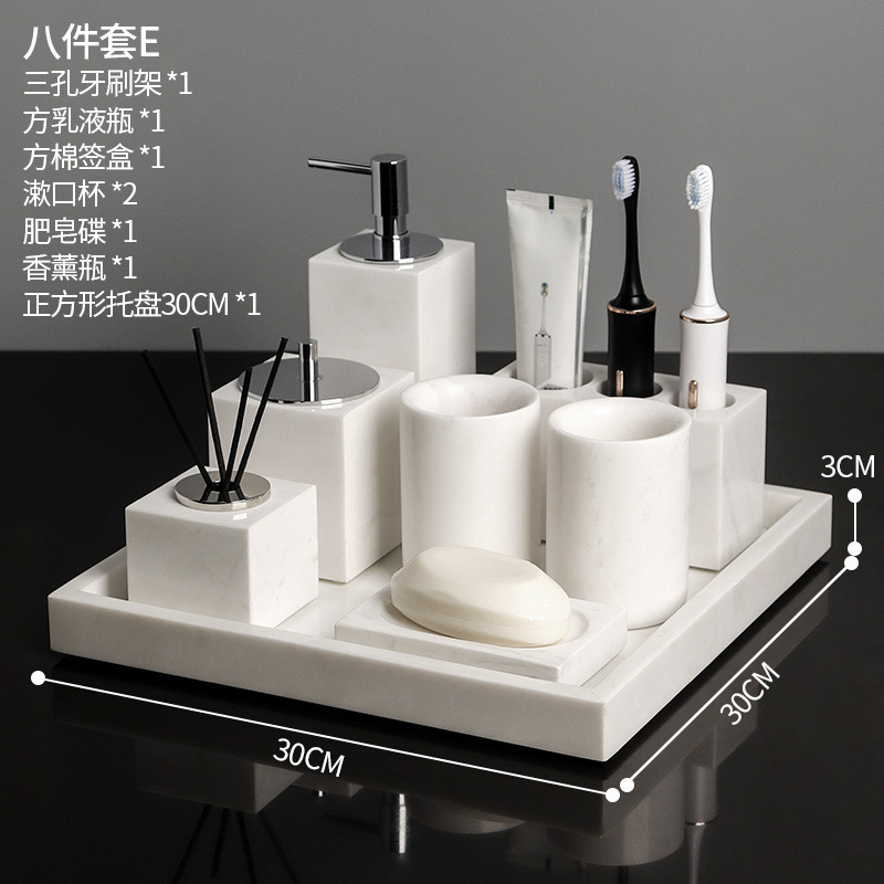 Conjunto de ocho piezas negro jazz blanco E