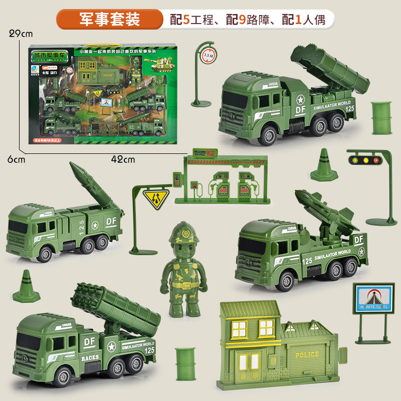 Venta directa de fábrica, juguetes, juegos de vehículos de ingeniería para niños, caja de regalo grande