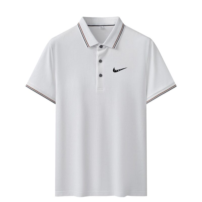 Polo Shirt for Men 2025 Summer New Fashion Trendy Men's Collared T-Shirt Light Business Casual Short-Sleeved Men's Clothing Trend