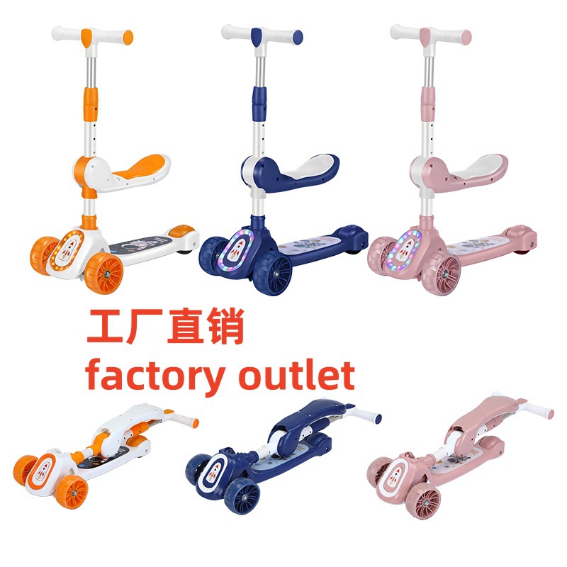 Cross-border Children's scooter two-in-one scooter factory direct…