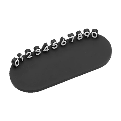 3D Stereo Temporary Car Parking Number Plate with Mobile Phone Number, Car-Mounted Base Ornament (Nömrəli dayanma kartı)