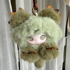 Dimoo多肉滚滚搪胶毛绒挂件猫猫滚滚泡泡玛特展会限量款包挂