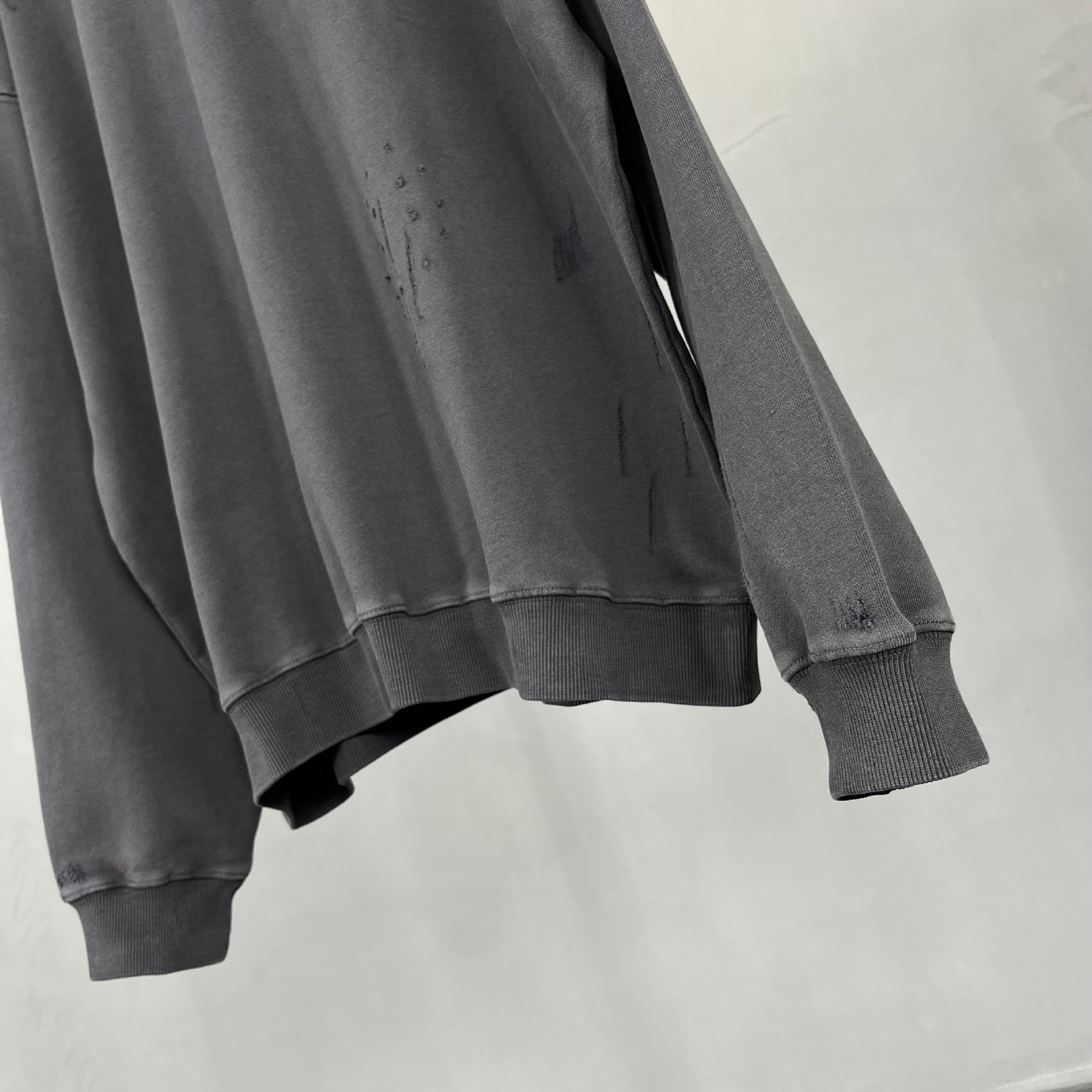 Herren Sweatshirt Schwerer Retro Pullover Mit Waschung_voghion.com
