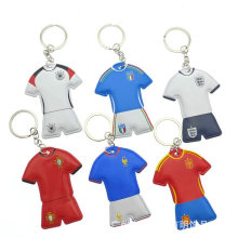 世界杯足球迷用品巴西班牙法国德国压棉球队球衣钥匙扣圈挂饰礼品