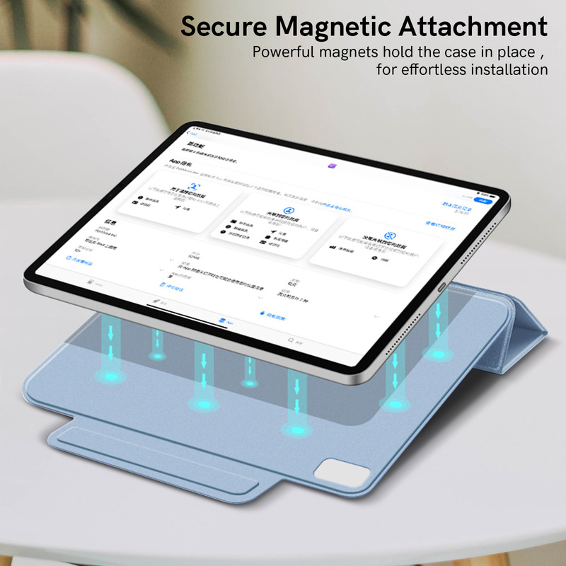 上質な磁気吸引面はipadの保護カバーの超薄型磁気吸引カバーの強い磁気が取れないpu革カバーのペンカバーを自由に入れます。|undefined